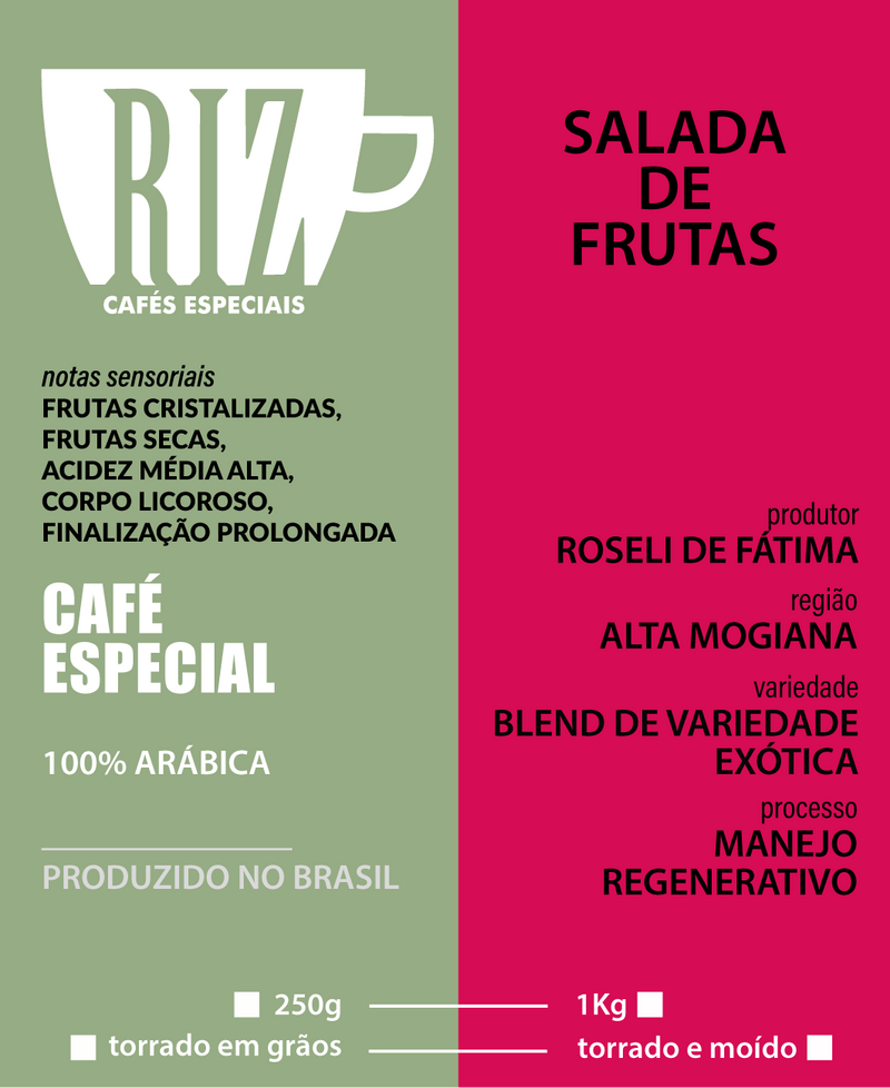 Café Especial Salada de Frutas 250g - Riz Salada de Frutas